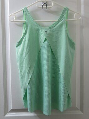 Ivivva by Lululemon Mint Green Sleeveless Activewear Tank Top - Size 14
